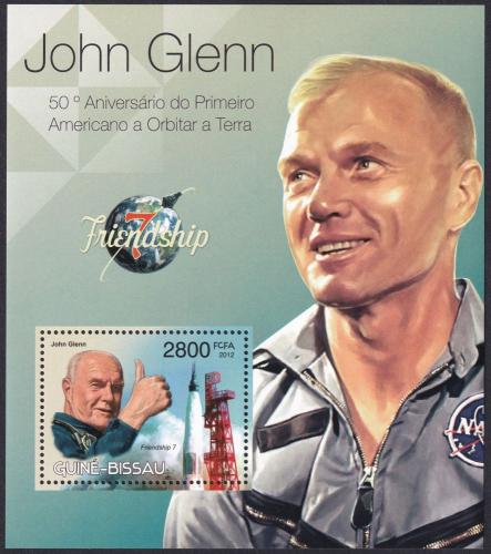 Potov znmka Guinea-Bissau 2012 John Glenn Mi# Block 1039 Kat 11 