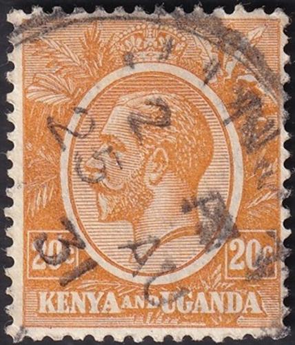 Potov znmka Kea a Uganda 1922 Kr Juraj V. 1A Mi# 6