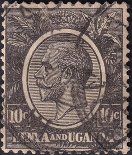 Potov znmka Kea a Uganda 1927 Kr Juraj V. 1A Mi# 23