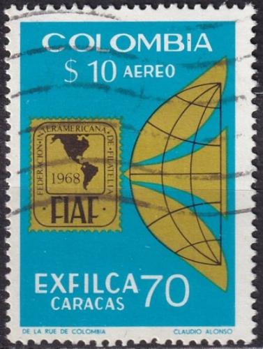 Potov znmka Kolumbia 1970 Vstava EXFILCA 70 Mi# 1174