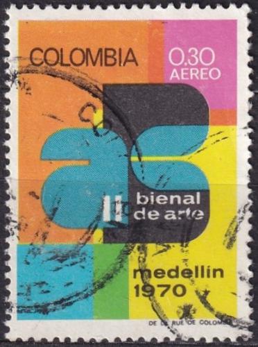 Potov znmka Kolumbia 1970 Vstava umenie v Medellin Mi# 1167