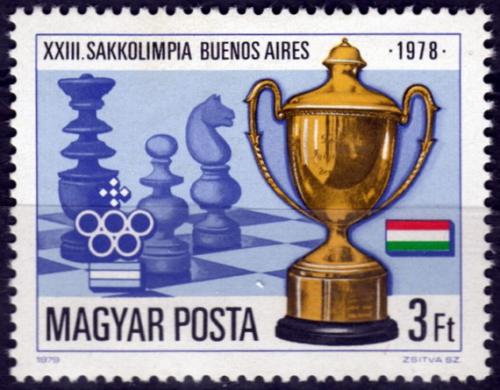 Potovn znmka Maarsko 1979 achov olympida Mi# 3341