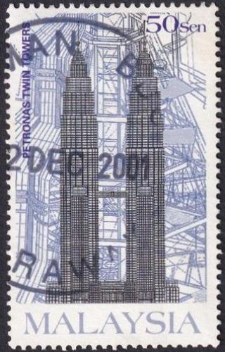 Potov znmka Malajsie 1999 Twin Towers, Kuala Lumpur Mi# 782