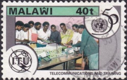 Potov znmka Malawi 1995 OSN, 50. vroie Mi# 654 - zvi obrzok