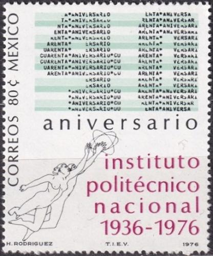 Potov znmka Mexiko 1977 Polytechnick institut Mi# 1539