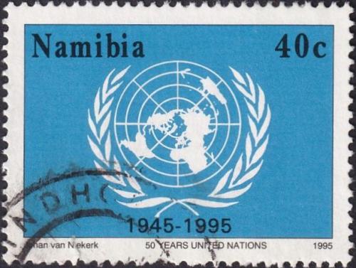 Potov znmka Nambia 1995 OSN, 50. vroie Mi# 803