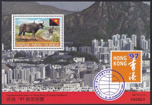 Potov znmka Papua Nov Guinea 1997 Vstava HONG KONG Mi# Block 11