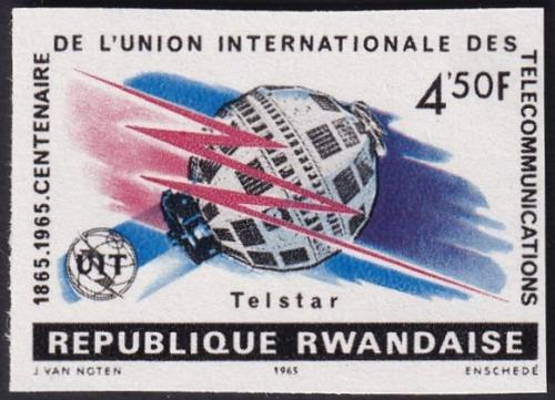 Potov znmka Rwanda 1965 Vro ITU neperf. Mi# 116 B Kat 21