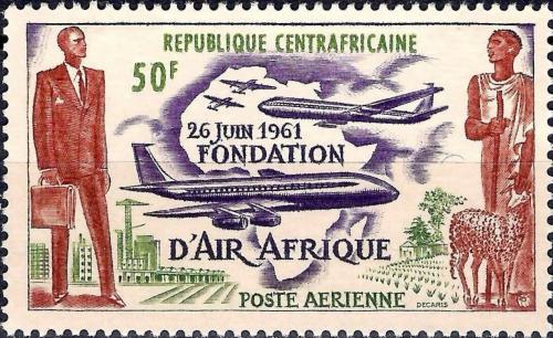Potov znmka SAR 1962 Vznik AIR AFRIQUE Mi# 22