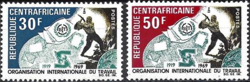 Potov znmka SAR 1969 ILO, 50. vroie Mi# 193-94