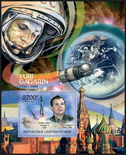 Potov znmka SAR 2011 Jurij Gagarin Mi# Mi# Block 735 Kat 11