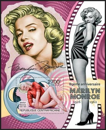 Potov znmka SAR 2011 Marilyn Monroe Mi# Block 730 Kat 11
