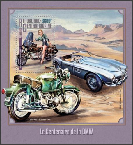 Potov znmka SAR 2016 Motocykle a automobily BMW Mi# Block 1446 Kat 12