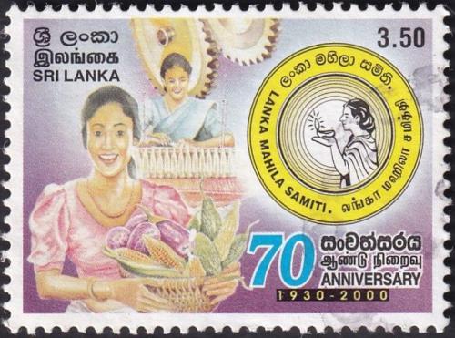 Potov znmka Sr Lanka 2001 Lanka Mahila Samiti, 70. vroie Mi# 1286