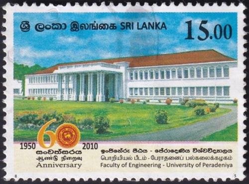 Potov znmka Sr Lanka 2010 Univerzita v Peradeniya Mi# 1804 - zvi obrzok