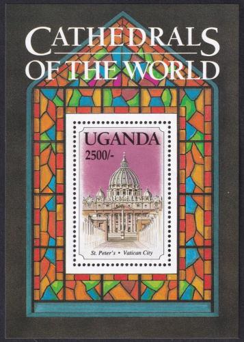 Potov znmka Uganda 1993 Katedrla sv. Petra Mi# Block 194 Kat 9