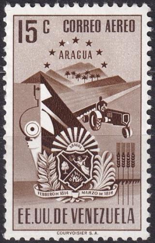 Potov znmka Venezuela 1952 Znak Aragua Mi# 750 - zvi obrzok