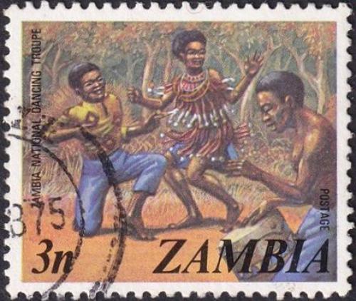 Potov znmka Zambia 1975 Tanen skupina Mi# 143 - zvi obrzok