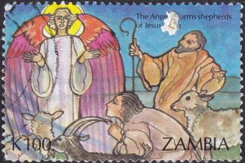 Potov znmka Zambia 1992 Vianoce Mi# 614