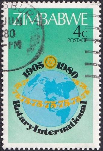 Potov znmka Zimbabwe 1980 Rotary Intl., 75. vroie 1A Mi# 242