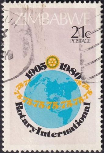 Potov znmka Zimbabwe 1980 Rotary Intl., 75. vroie Mi# 244