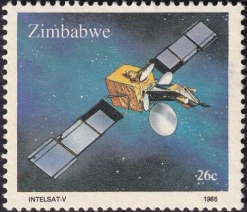 Potov znmka Zimbabwe 1985 Intelsat-V Mi# 307 Kat 2.50