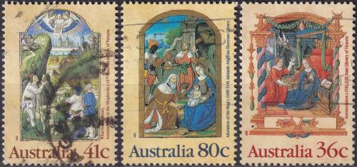 Potov znmky Austrlia 1989 Vianoce, ilustrace Mi# 1177-79