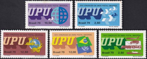 Potov znmky Brazlie 1979 Kongres UPU Mi# 1723-27