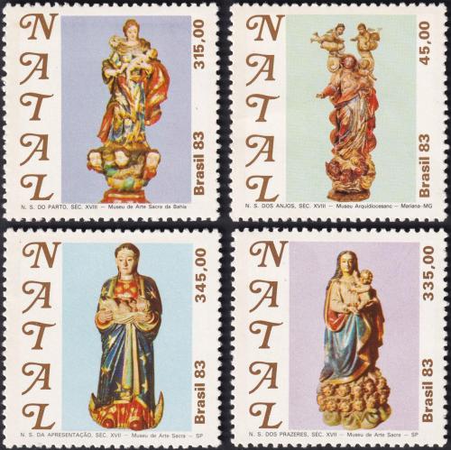 Potov znmky Brazlie 1983 Vianoce, Panna Marie Mi# 2003-06 Kat 9