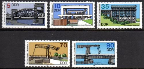 Potov znmky DDR 1988 Mosty Mi# 3203-07