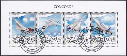 Potov znmky Dibutsko 2018 Concorde 1E Mi# 2094-97 Kat 10