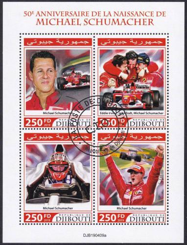 Potov znmky Dibutsko 2019 Michael Schumacher 1E Mi# 3086-89 Kat 10.50