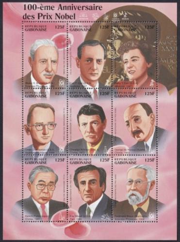 Potov znmky Gabon 1995 Nositel Nobelovy ceny Mi# 1245-53