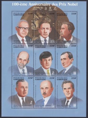 Potov znmky Gabon 1995 Nositel Nobelovy ceny Mi# 1254-62 Kat 11