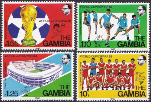 Potov znmky Gambia 1982 MS ve futbale Mi# 441-44