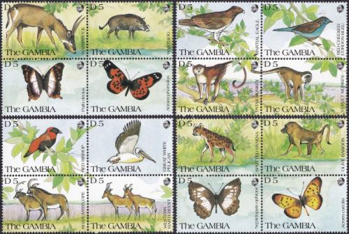 Potov znmky Gambia 1991 Africk fauna 1A Mi# 1145-60 Kat 40