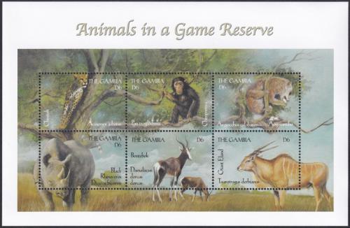 Potov znmky Gambia 2000 Africk fauna Mi# 3521-26