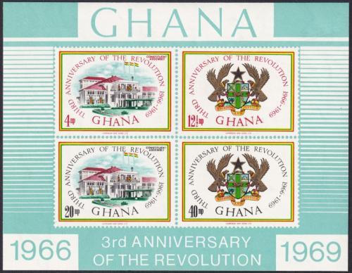 Potov znmky Ghana 1969 norov revolcia, 3. vroie Mi# Block 36 