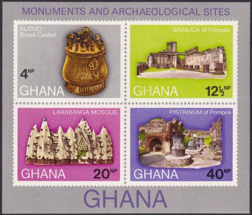 Potov znmky Ghana 1970 Archeologick nlezy Mi# Block 41