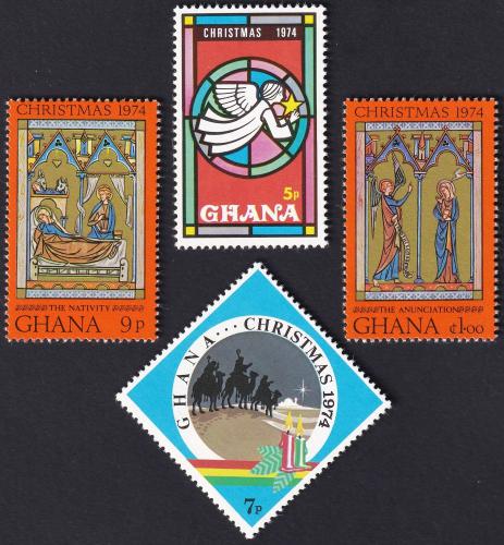 Potov znmky Ghana 1974 Vianoce Mi# 589-92