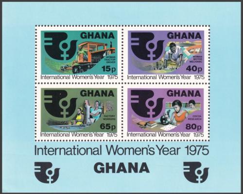 Potov znmky Ghana 1975 Medzinrodn rok en Mi# Block 61