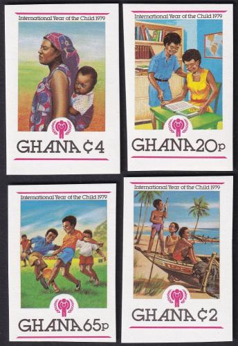 Potov znmky Ghana 1980 Mez. rok dt Mi# 805-08 B