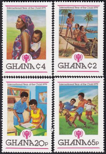 Potov znmky Ghana 1980 Medzinrodn rok dt Mi# 805-08