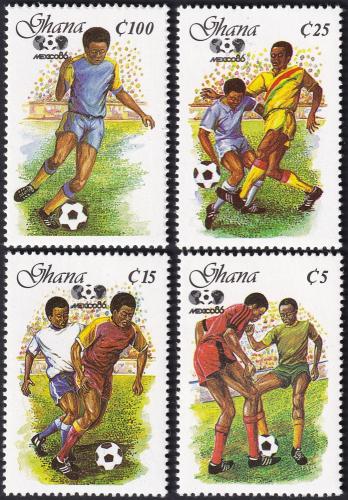 Potov znmky Ghana 1987 MS ve futbale Mi# 1138-41