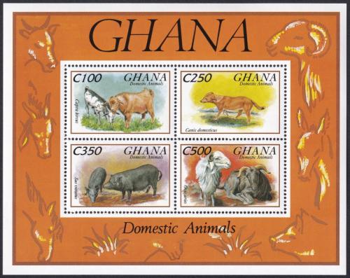 Potov znmky Ghana 1993 Domc zvata Mi# Block 238 Kat 9.50