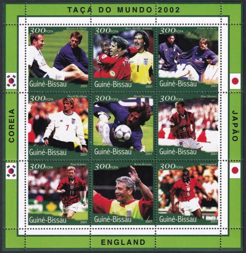 Potov znmky Guinea-Bissau 2001 MS ve futbale 1A Mi# 1370-78 Kat 11