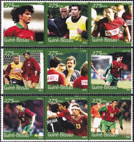 Potov znmky Guinea-Bissau 2001 MS ve futbale 1B Mi# 1352-60 Kat 10