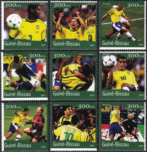 Potov znmky Guinea-Bissau 2001 MS ve futbale 1B Mi# 1361-69 Kat 11 