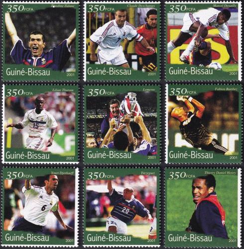 Potov znmky Guinea-Bissau 2001 MS ve futbale 1B Mi# 1388-96 Kat 12