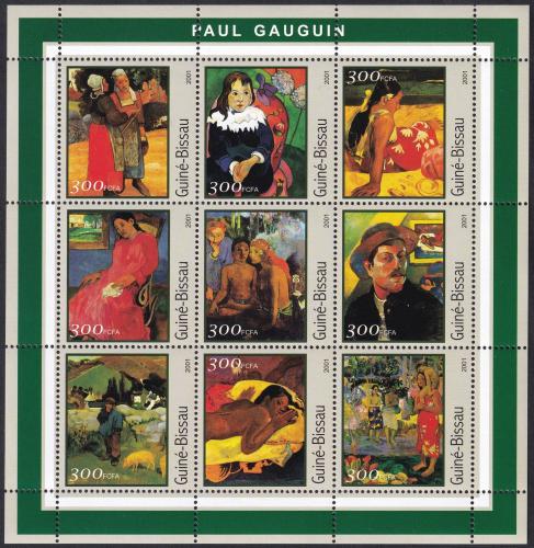 Potov znmky Guinea-Bissau 2001 Umenie, Paul Gauguin Mi# 1642-50 Kat 11